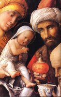 Adoration of The Magi [detail] by Andrea Mantegna